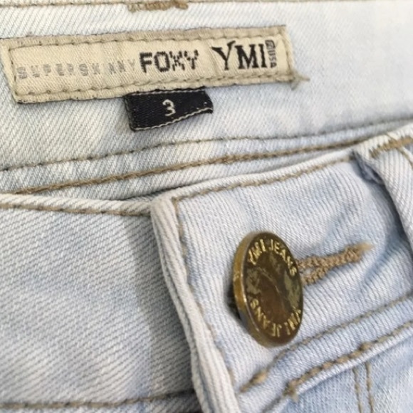 WOMEN’S YMI FOXY JEANS SUPER SKINNY PANTS SIZE 3 - Picture 4 of 8